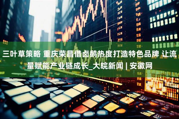 三叶草策略 重庆荣昌借卤鹅热度打造特色品牌 让流量赋能产业链成长_大皖新闻 | 安徽网
